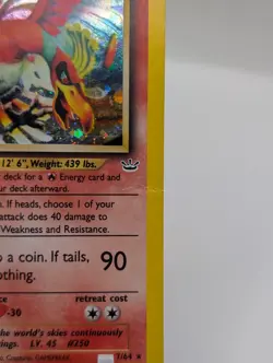 POKEMON HO-OH NEO REVELATION 1ST EDITION #7 7/64 Holo Rare WOTC 2000 CREASED - Image 3