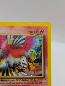 POKEMON HO-OH NEO REVELATION 1ST EDITION #7 7/64 Holo Rare WOTC 2000 CREASED - Image 4