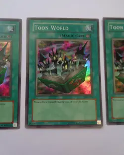 Playset: 3x Toon World MRL-076 (Super Rare, Unlimited, Excellent / VLP) Yugioh - Image 4