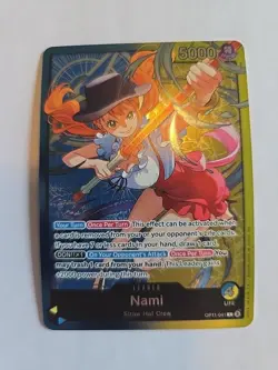Bandai One Piece Card Game Foil Nami Leader Card OP11-041 Special 5000 Power - Image 1