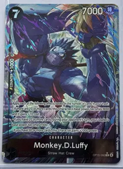 Monkey.D.Luffy OP15-092 Rare Alt Art Adventure on Kami’s Island NM - Image 1
