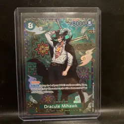 One Piece Dracule Mihawk - OP12-030 (SP) - The Azure Sea’s Seven (OP14) English - Image 1