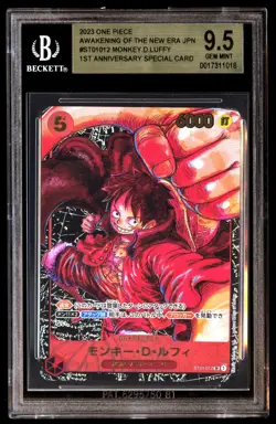 BGS 9.5 Monkey D Luffy ST01-012 Awakening of the New Era Japanese ONE PIECE TCG - Image 1