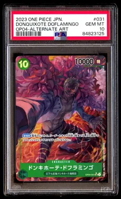 PSA 10 Donquixote Doflamingo OP04-031 Kingdoms of Intrigue Japanese ONE PIECE - Image 1