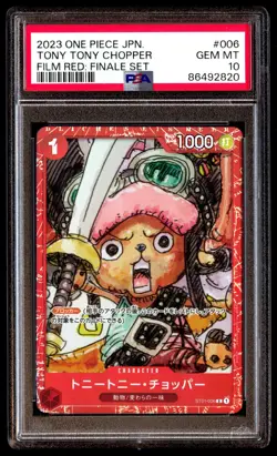 PSA 10 GM Tony Tony Chopper ST01-006 Film Red Finale Set Japanese ONE PIECE TCG - Image 1