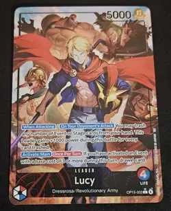 OP15-002 Lucy Alt Art Leader Adventure on KAMI's Island One Piece TCG English - Image 1