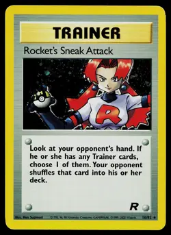 Pokemon Card - Rocket's Sneak Attack Team Rocket 16/82 Holo Rare - Image 1