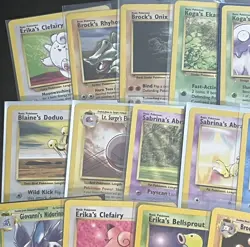 Vintage Pokemon WOTC Gym Heroes Gym Challenge UNLIMITED LOT Of 72 Cards NM-HP+ - Image 2