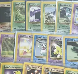 Vintage Pokemon WOTC Gym Heroes Gym Challenge UNLIMITED LOT Of 72 Cards NM-HP+ - Image 3