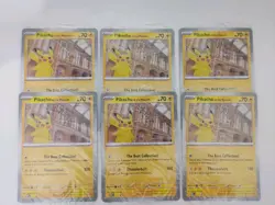 6x Pokemon Pikachu at the Museum Jumbo Promo Card – Natural History – Sealed - Image 1