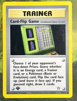 1st Edition Card-Flip Game 92/111 - Neo Genesis - Light Play - Image 1