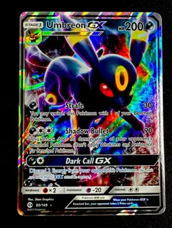 Umbreon GX 80/149 NM Sun And Moon Base Set Pokemon Card Near Mint - Image 1