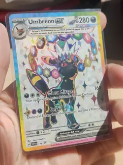 Umbreon EX SVP EN 176 Black Star Promo Prismatic Evolutions Pokemon TCG Card - Image 1