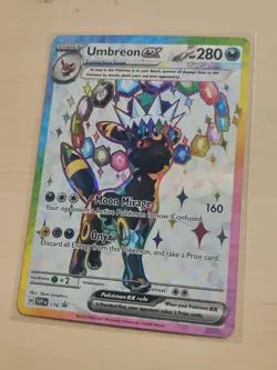 Umbreon EX SVP EN 176 Black Star Promo Prismatic Evolutions Pokemon TCG Card - Image 3