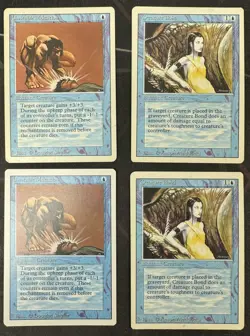 MTG Revised 12x Blue Card Lot 2x Prodigal Sorcerer, 2x Air Elemental Etc... - Image 2