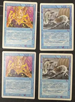 MTG Revised 12x Blue Card Lot 2x Prodigal Sorcerer, 2x Air Elemental Etc... - Image 3