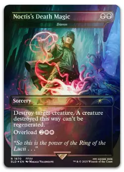 Noctis's Death Magic - Damn (Rainbow Foil) #1870 NM Secret Lair Drop Magic MTG - Image 1