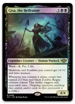 Gisa, the Hellraiser #89 (Foil) (NM) Thunder Junction OTJ Magic MTG - Image 1