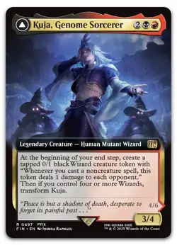 Kuja, Genome Sorcerer (Extended Art) #497 (NM) Final Fantasy FIN Magic MTG - Image 1