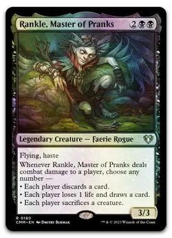 Rankle, Master of Pranks #180 (Foil) (NM) Commander Masters CMM Magic MTG - Image 1