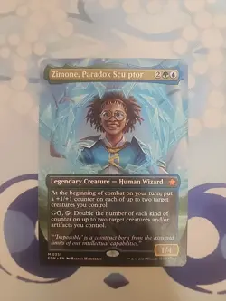 Zimone, Paradox Sculptor (Foundations)(Mythic Rare)(Borderless) - Image 1