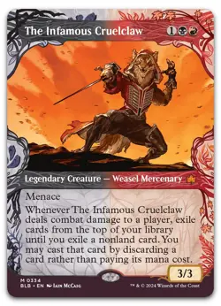The Infamous Cruelclaw (Showcase) #334 (NM) Bloomburrow BLB Magic MTG - Image 1