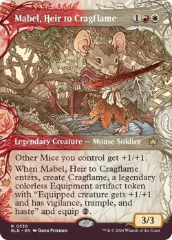 Mabel, Heir to Cragflame (Showcase) - Bloomburrow (BLB) NM Magic: The Gathering - Image 1