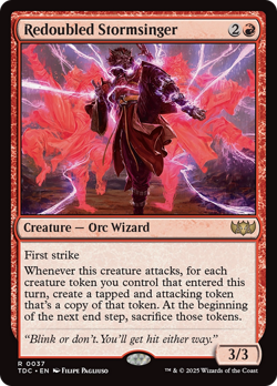 Redoubled Stormsinger [Tarkir: Dragonstorm Commander] Magic MTG - Image 1