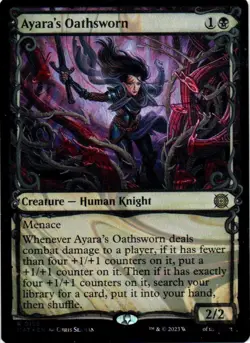 MTG: MoM Aftermath: HALO FOIL Ayara's Oathsworn: Lightly Played Condition - Image 1