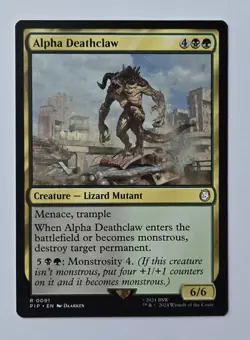 Alpha Deathclaw - 91 - NM - Universes Beyond: Fallout - MTG - Image 1