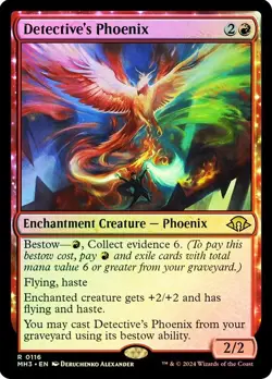 Detective's Phoenix MTG NM Modern Horizons 3 FOIL - Image 1