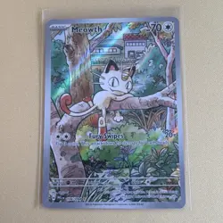 Pokemon Meowth 106/094 Full Art Holo Illustration Rare Phantasmal Flames 2025 - Image 1