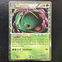 Meganium Prime HGSS08 Black Star Promo Holo LP/MP Pokemon TCG - Image 1