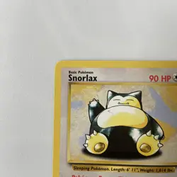 Snorlax 30/130 Base Set 2 Rare NM WOTC Pokemon TCG Vintage Single - Image 3