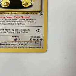 Snorlax 30/130 Base Set 2 Rare NM WOTC Pokemon TCG Vintage Single - Image 5
