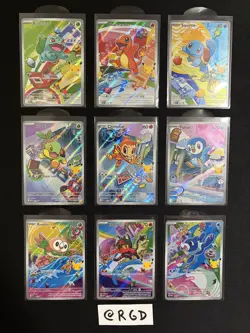 Set of 9 Pokemon First Partner Illustration Collection Series 1 Promos 2026 - Image 1