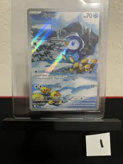 Pokemon TCG Piplup 98/94 Illustration Rare IR Phantasmal Flames Raw Near Mint - Image 1