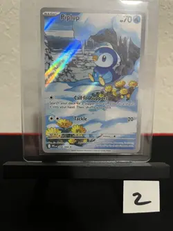 Pokemon TCG Piplup 98/94 Illustration Rare IR Phantasmal Flames Raw Near Mint - Image 3