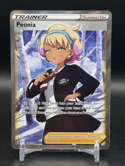 Peonia Full Art Ultra Rare SWSH06 Chilling Reign 196/198 Pokemon TCG NM - Image 1
