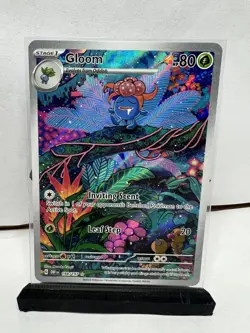 NM - Gloom 198/197 SV03: Obsidian Flames Illustration Rare Holo Pokemon - Image 1