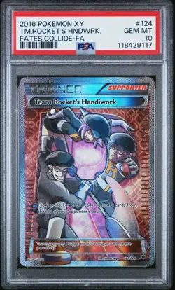 Pokemon Team Rockets Handiwork XY Fates Collide Full Art #124 PSA 10 Gem Mint ✨ - Image 3