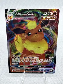Pokemon TCG Flareon Vmax SWSH07: Evolving Skies 018/203 Ultra Rare - Image 1