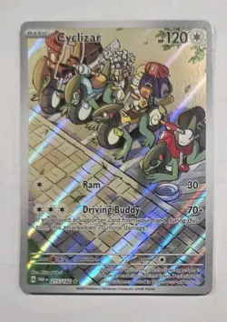 Pokemon TCG Cyclizar Paradox Rift 215/182 Holo Illustration Never Played - Image 1