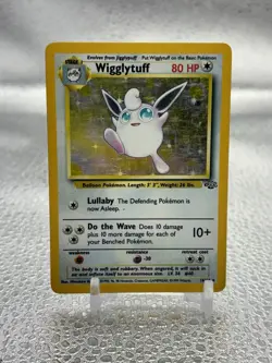 Pokemon TCG English HP Wigglytuff 16/64 Jungle Holo Rare Vintage WOTC - Image 1
