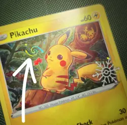HD WHOLE SWIRL 🌀💫 Pikachu SWSH153 Advent Calendar 2022 Promo Snowflake Pokemon - Image 1