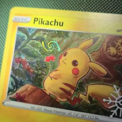 HD WHOLE SWIRL 🌀💫 Pikachu SWSH153 Advent Calendar 2022 Promo Snowflake Pokemon - Image 2