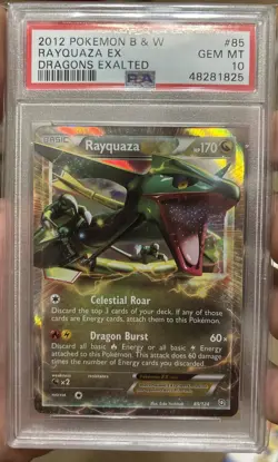 2012 Pokemon Dragons Exalted #85 Rayquaza EX PSA 10 - Image 1