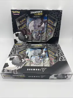 Pokemon TCG Champion's Path Dubwool V Collection Boxes Lot of 2 - Image 1