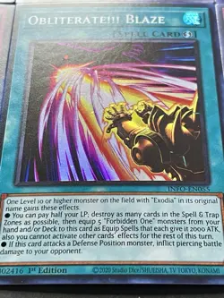 Exodia Full 5 Piece Set + Incarnate + Obliterate!!! + Blaze + Rage | YuGiOh! - Image 4