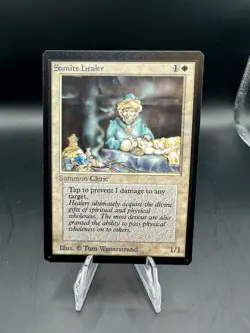 MTG MAGIC THE GATHERING BETA SAMITE HEALER - Image 1